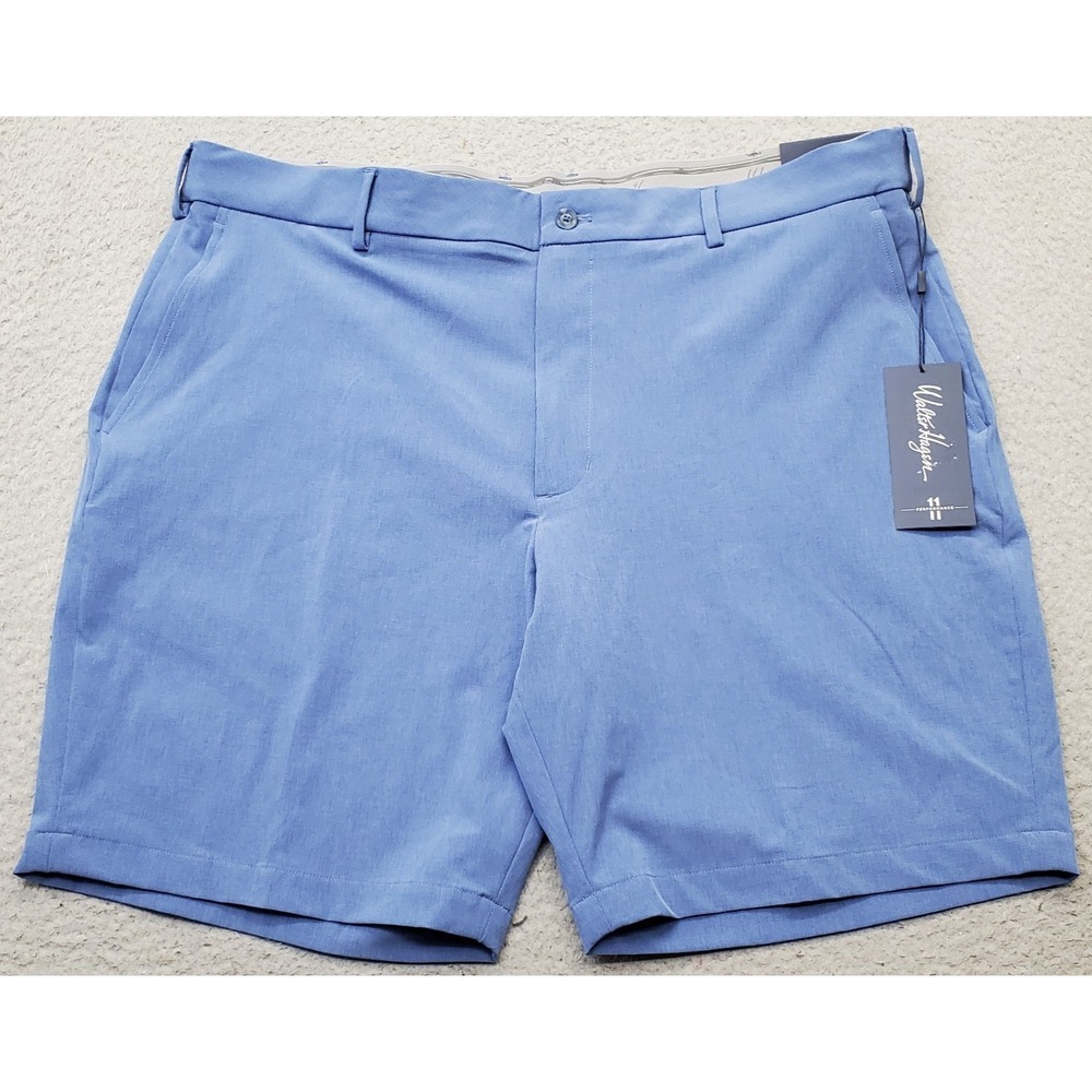 Walter Hagen Shorts Mens‎ 40 Blue Textured Golf Performance 11 Wrinkle Resistant